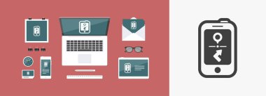 Smartphone navigasyon sistem kutsal kişilerin resmi