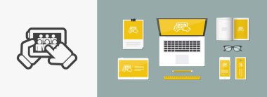 Sosyal ağ konsepti simgesi