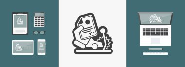 Araba kaza sigorta simgesi