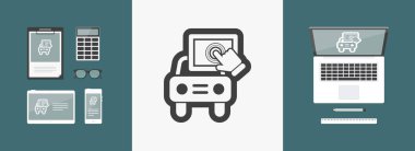 dokunmatik ekran basit simgesi