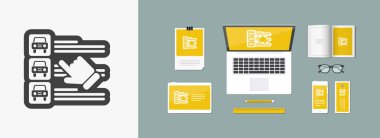 Tasarım araba simgesinin