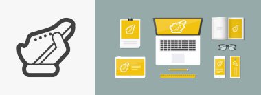 Ayakkabı düz simgesi