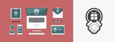 El sıkışma basit simgesi