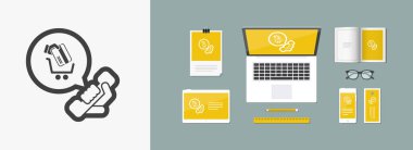 alışveriş basit simgesi