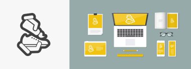 Ayakkabı temizleme simgesini