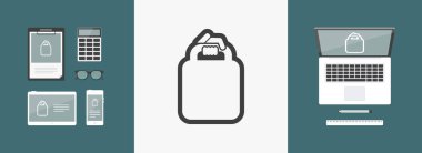 alışveriş basit simgesi