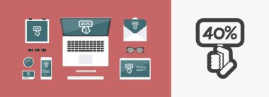 indirim etiketi simgesi