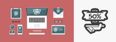 indirim etiketi simgesi