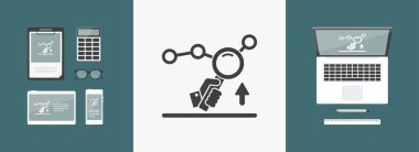 Pazarlama araştırma hizmetleri simgesi