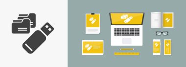 USB bellek simgesi