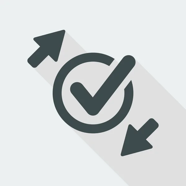 Check exchange - Flat minimal icon — Stock Vector