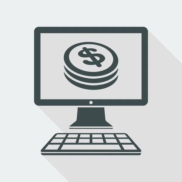 Geld web-service — Stockvector