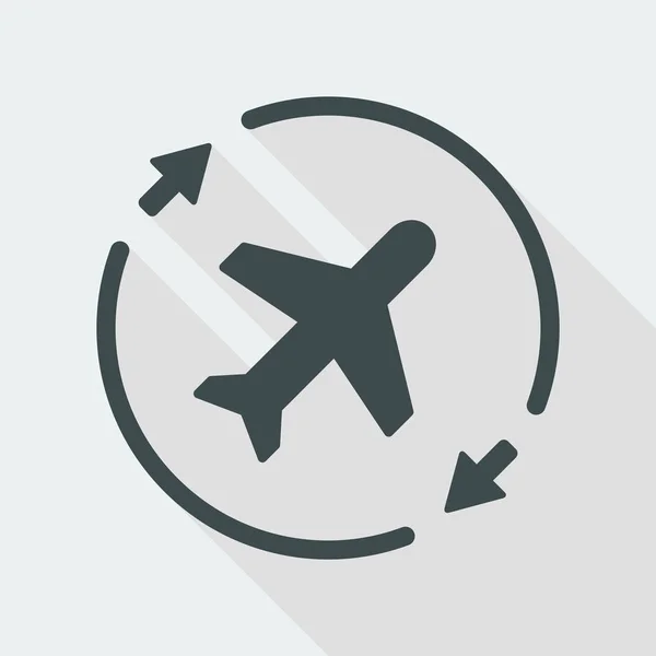 Ícone de símbolo de conceito de companhia aérea — Vetor de Stock