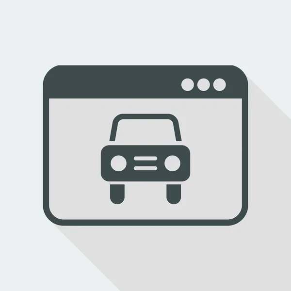 Ícone de serviço web de carro —  Vetores de Stock