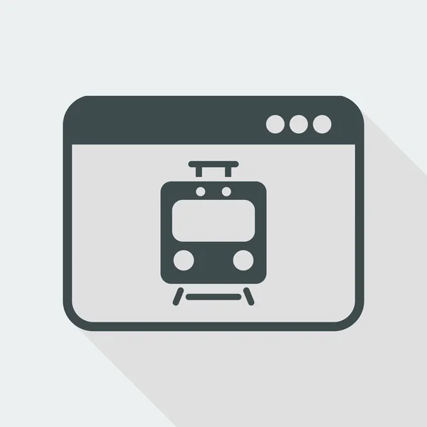 Icona dei servizi web del treno — Vettoriale Stock