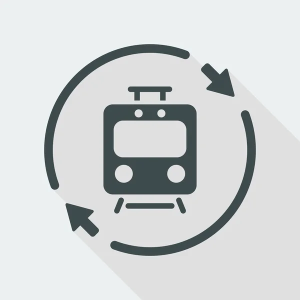 Vlakové spojení obnovit ikonu — Stockový vektor