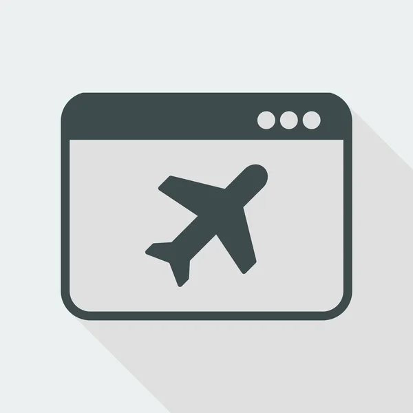 Agencia de viajes icono plano — Vector de stock