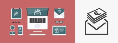 Yolsuzluk kavramı düz simgesi