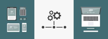 Ağ simgesini - çalışma Dişliler