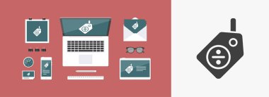 Etiket promo teklif simgesi