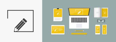 Özelleştirilmiş tasarım projesi - vektör simgesi