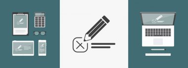 Onay seçeneği - Minimal vektör simgesi