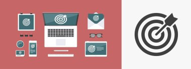 Strateji - Minimal vektör simge kazanma