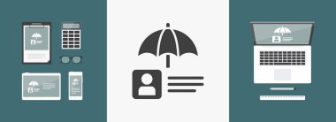 Korumalı - hesap en az vektör simgesi