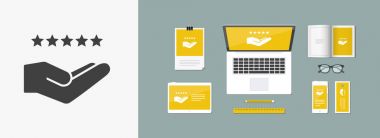 Değerlendirme, en iyi hizmeti - Minimal simgesi üst