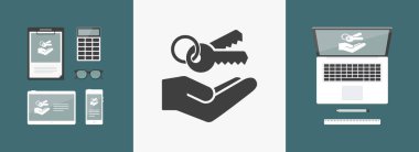 Hizmet sunuyoruz - Erişim Koruması - Minimal simgesi