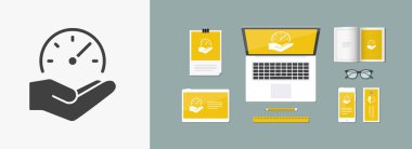 Yüksek hızlı performansları Hizmetleri - Minimal vektör simgesi