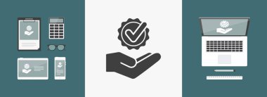 En iyi hizmetleri - vektör düz simgesi