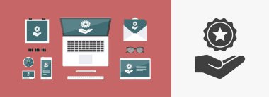 Hizmet sunuyoruz - lüks - Minimal simgesi