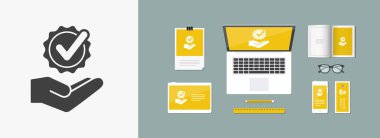 Servis teklifi - onay en iyi seçenek - Minimal simgesi