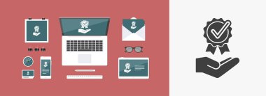 Servis teklifi - onay en iyi seçenek - Minimal simgesi