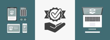 Servis teklifi - onay en iyi seçenek - Minimal simgesi