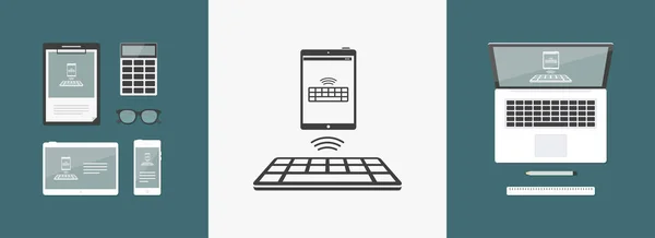 Tablet Ícone simples —  Vetores de Stock