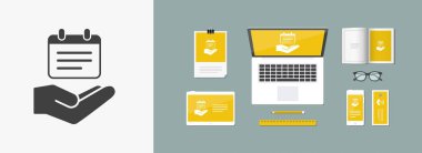 Uyarı mektubu kavramı - notlar simge vektör