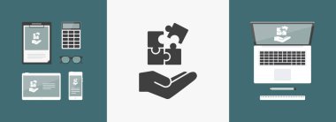 Stratejik ağ - Minimal vektör simgesi