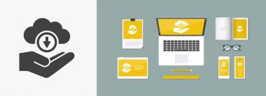 Bulut hesaplama - Minimal vektör simgesi