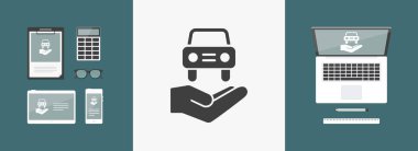 Otomotiv Hizmetleri - Minimal simgesi