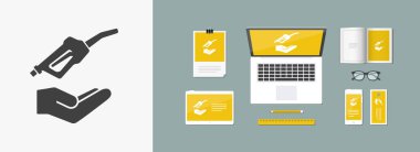 Benzin istasyonu Servisi - Minimal simgesi