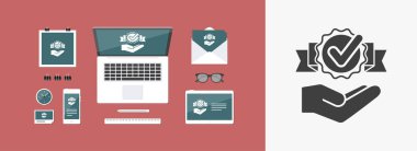 Onay işareti simgesi - Minimal modern simgesi