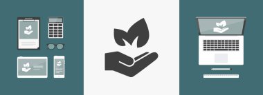 Doğa - Minimal modern simgesi