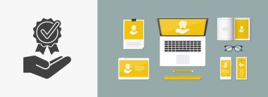 Onay işareti simgesi - Minimal modern simgesi