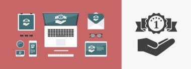 Üst derece Ödülü - Minimal modern simgesi