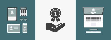 Üst derece Ödülü - Minimal modern simgesi