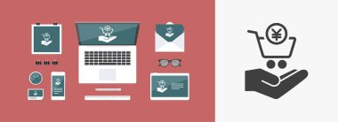 Nakit - Minimal modern simgesi alışveriş yen