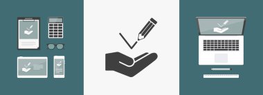 Onay işareti - Minimal modern simgesi