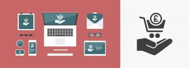 En az modern alışveriş Icon - Sterling